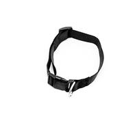 Lantelme Dog Collar for Small Dogs Adjustable from Neck Circumference 28 to 47 cm | Dog Collar with Ring | Nylon Collar Black | Dog Accessories Also Suitable for Other Animals (Collar Black)