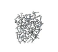 Lantelme Pack of 50 Rounded Head Screws 3.5 x 12 mm Plastite 45 | Torx Screw Made of Galvanised Steel Round Head | Screws Metal for Plastic | Lens Screws