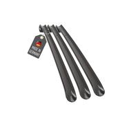 Lantelme Set of 3 Shoe Horns 50 cm Black Plastic Shoe Horn XL Long and Stable Shoe Horn Made in Germany