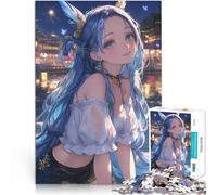 Lantern Anime Girl FoxJigsaw Puzzles for Adults 1000 Piece Educational Games DIY Toys for is ideal as a gift for the whole family 38x26cm