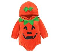 Lantern Baby Halloween Costume Unisex Kids Pumpkin Top with Funny Hats Booties Scary Pumpkin Costume Kids Toddlers Halloween Costumes Toddler Outfit Baby Clothes Set My 1St