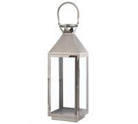 Lantern BALI Stainless Steel 55 cm Silver