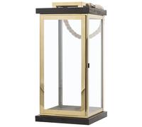 Beliani Garden Lantern Lantern Borneo Metal 41 Cm Brass