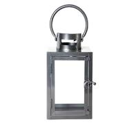 Lantern Candle Iron & Glass Anthracite Medium Fallen Fruits Grey One Size