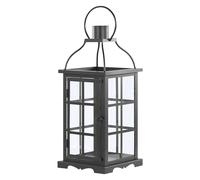 Beliani Garden Lantern Lantern Clara Metal 42 Cm Black
