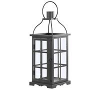 Beliani Garden Lantern Lantern Clara Metal 52 Cm Black