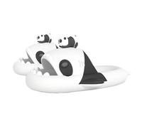 Lantern Fish Shark Slippers, Angler Fish Slides, Glow in the Dark Super Soft, Comfy, For Women Men (Panda-2, Adult, Women, 3, Numeric Range, UK Footwear Size System, 3.5, Medium)