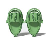 Lantern Fish Shark Slippers, Angler Fish Slides, Glow in the Dark Super Soft, Comfy, For Women Men (Shark Melon, Adult, Women, 4.5, Numeric Range, UK Footwear Size System, 5, Medium)