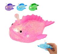 Lantern Fish Squishies, Maltose Lantern Fish Toy, Fidget Toy Sensory Ball Relief Stress Anxiety Soft Stretch