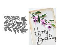 Lantern Flower Leaf Die Cuts for Card Making, Plants Metal Cutting Dies for Paper Scrapbooking, DIY Stencils for Album Party Wedding Festivals Decoration