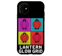 Lantern Glow Grid Pop Culture Japanese Aesthetic Case for iPhone 11