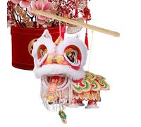 Lantern Kit, Chinese New Year Decoration, Medium Size DIY Set with Lion Dance Theme, Colorful Paper Lantern, Traditional Style Christmas Decoration, Craft