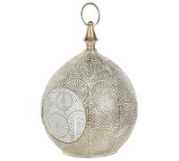 Beliani Lantern Laeso Metal 33cm Gold, Gold