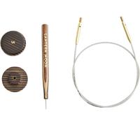 Lantern Moon Interchangeable Knitting Needle Cables - 2 x 40 Fixed Cords -