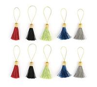 Lantern Moon Knitting Stitch Markers - Novelty Tassel Design - 10 Tassels