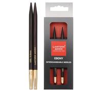 Lantern Moon - Lantern Moon (10cm, 4.00mm) Interchangeable Needle Tips - 1 Pair, Black