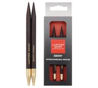 Lantern Moon - Lantern Moon (10cm, 6.50mm) Interchangeable Needle Tips - 1 Pair, Ebony