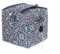 Lantern Moon Wool Holder: Knit Out Box: Ajrak yarn cube keyhole portable holder