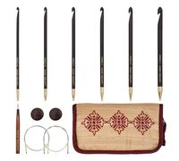 Lantern Moon - Lantern Moon Bequest Tunisian Ebony Wood Durable Interchangeable Crochet Hooks Set - 1 Set