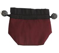 Lantern Moon - Stitch Marker Accessory Pouch - Dahlia - Silk Blend, Drawstring - Maroon - 1 Piece