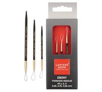 Lantern Moon - Finishing Needles - Ebony Wood - Set of 3