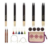 Needle Set Needle Tips Lantern Moon Grace 3 - 5mm 10 CM Ebony 350314