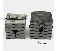 Lantern Moon Wool Holder: Knit Out Box: Ikat yarn cube keyhole portable holder