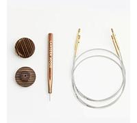 Lantern Moon Swivel Interchangeable Cords, Set of 2, 2 Wooden end caps and 1 Tightening Tool (16" / 40 cm)