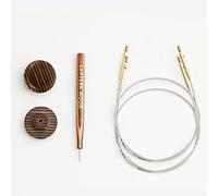 Lantern Moon Swivel Interchangeable Cords, Set of 2, 2 Wooden end caps and 1 Tightening Tool (20" / 50 cm)