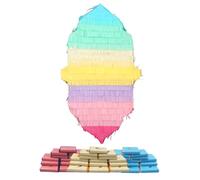 Lantern Pinata & Chocolate Squares Filler - Multicolour