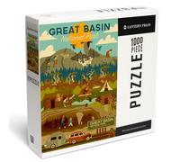 Lantern Press 1000 Piece Jigsaw Puzzle, Great Basin National Park, Geometric National Park Series