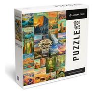 Lantern Press 1000 Piece Jigsaw Puzzle, Oil Painting National Park Series, Collage, Explore Our National Parks