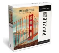 Lantern Press 1000 Piece Jigsaw Puzzle, San Francisco, California, Lithograph, City Series