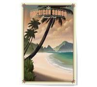 Lantern Press 12x18 Inch Art Print Wall Decor, National Park of American Samoa, American Samoa, Lithograph