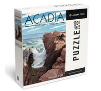 Lantern Press Acadia National Park, Maine, Thunder Hole Day 1000 Piece Jigsaw Puzzle for Adults, Made in USA with Reference Poster