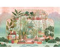 Lantern Press Greenhouse Puzzle, 1000 Pieces for Adults, Botanical Garden | Hand-drawn greenhouse filled with lush plants. Made in USA with premium pieces and a full-color reference poster.