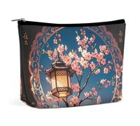 Lantern Round Gorgeous Pattern Makeup Bag for Women Portable Cosmetic Bag Waterproof Toiletry Bag Storage Bag Large Makeup Pouch Aesthetic Handheld Makeup Bag for Travel Work, style, One Size