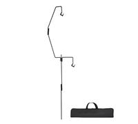 Lantern Shepherds Hook, Shepherd Hook Stand - Folding Light Stand Holder Lantern Bar,Iron Frame for Lighting on The Ground with Storage Bag for Fishing, BBQ, Picnic, Outdoor Activities