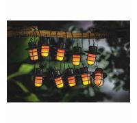 Lantern Solar Garden String Lights Decoration 10 Orange LED - 3.8m by Bright Garden