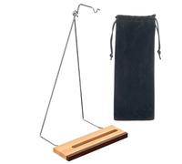 Lantern Stand - Multi Function Folding Triangular Shape Pole Stand, Outdoor Camping Lantern Holder with Hook | Portable Metal Tripod Pole for Hiking Picnic Travel Party Barbecue Beach Fishing Tent