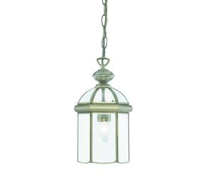 Lanterns Antique Brass Glass Domed Single Light Lantern