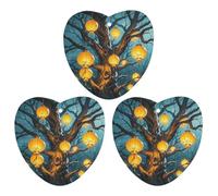 Lanterns Hang from The Trees Car Air Freshener, 3 Pcs Love form Hanging Air Freshener Cards, Long Lasting Fragrance Scented Cards for Car, Home, Office White-style