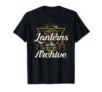 Lanterns in The Archive - Dark Academia Library T-Shirt