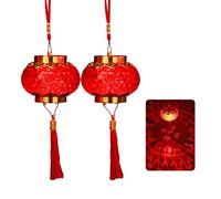 Lanterns， Red Lanterns with Music and Projection Design, Handheld Chinese Lantern(B)