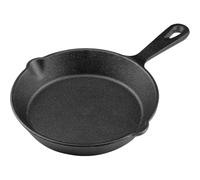 LanTeYouPin 6 Inch Cast Iron Skillet, Frying Pan with Drip-Spouts, Pre-Seasoned Oven Safe Cookware, Camping Indoor and Outdoor Cooking, Grill Safe, Restaurant Chef Quality (8 Inch)