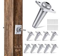 Lanties 10 Pcs Anchor Wire Vise with Screws Grape Trellis Anchor Vise for Tightening 12-13 Gauge Wire to Build Trellises, Vineyards, Fences and Arbors