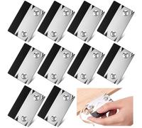 Lanties 10 Pcs Edge Banding Trimmer Bulk Mini Woodworking Edge Band Cutter Tools Straight Edges Wood Working Hand Planer with Stainless Steel Blade Black Edges Trimmer Tool for PVC Veneer Laminate