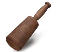 Lanties 12'' Beech Wood Carving Mallet Solid Woodworking Hammer with 3.75'' Head Diameter High Hardness Wood Mallet Carving Tools Fine Texture Stable Striking Force for Chisels DIY Projects