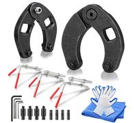 Lanties 19 Pcs Hydraulic Cylinder Spanner Wrench and Hydraulic Seal Installation Tools Set with Gland Nut Removal Tools for Farm Construction Equipment Easy Seal Installation Repair