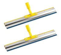 Lanties 2 Pack 22" Notched Squeegee for Epoxy with 3mm Serrated Blade for Self Leveling Cement Urethane Epoxy Floor Tools